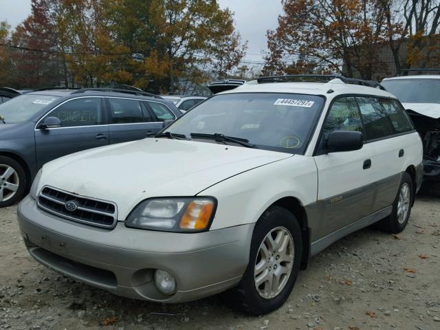 4S3BH6752Y6657705 - 2000 SUBARU LEGACY WHITE photo 2