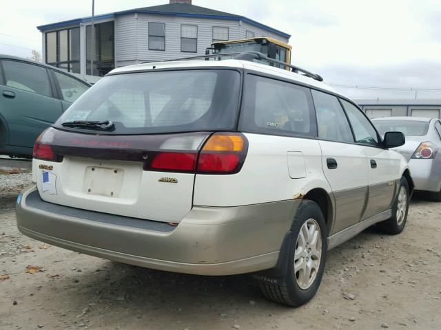 4S3BH6752Y6657705 - 2000 SUBARU LEGACY WHITE photo 4