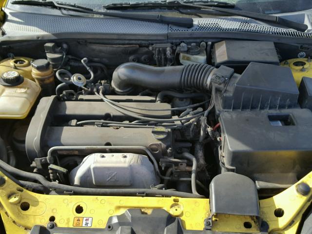 3FAFP31303R133285 - 2003 FORD FOCUS ZX3 YELLOW photo 7
