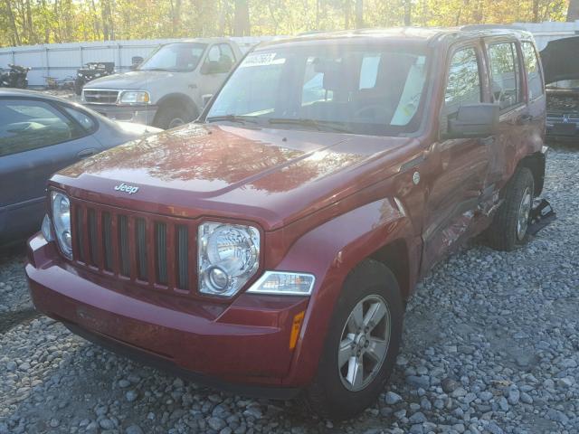 1J4PN2GK2BW573656 - 2011 JEEP LIBERTY SP RED photo 2