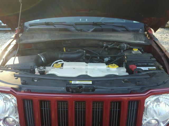 1J4PN2GK2BW573656 - 2011 JEEP LIBERTY SP RED photo 7