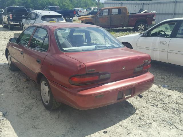 1Y1SK5260SZ034144 - 1995 GEO PRIZM BASE წითელი ფოტო 3