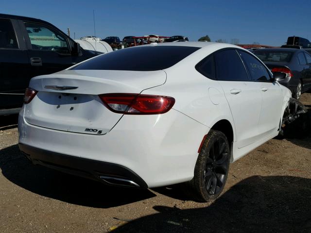 1C3CCCBB4FN555988 - 2015 CHRYSLER 200 S WHITE photo 4