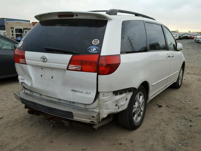 5TDZA22C05S268803 - 2005 TOYOTA SIENNA WHITE photo 4