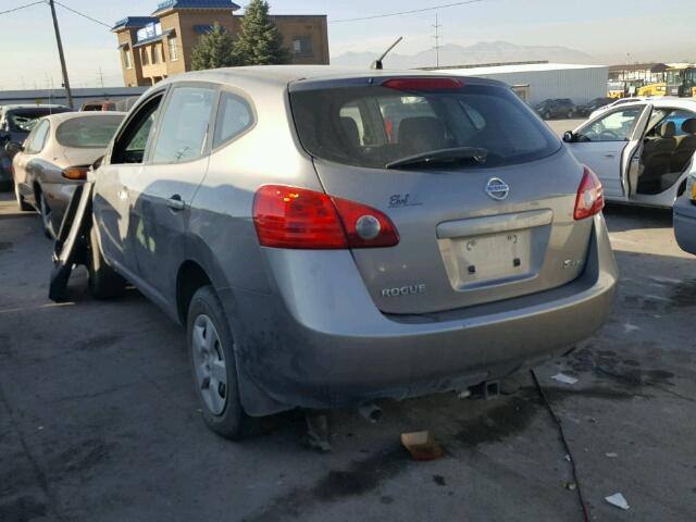 JN8AS58V99W448506 - 2009 NISSAN ROGUE S GRAY photo 3