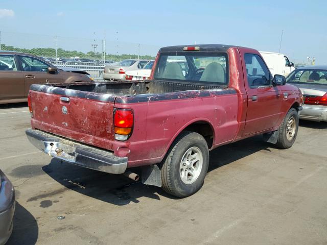 4F4YR12V7YTM25532 - 2000 MAZDA B3000 RED photo 4