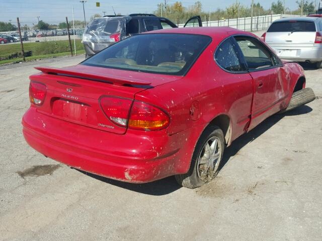 1G3NL12E24C234298 - 2004 OLDSMOBILE ALERO GL RED photo 4