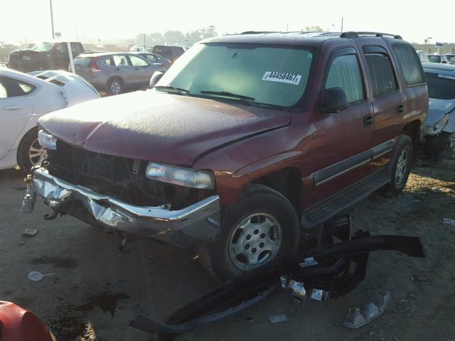 1GNEK13Z14J114919 - 2004 CHEVROLET TAHOE MAROON photo 2