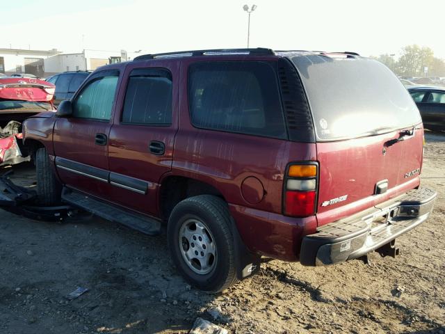 1GNEK13Z14J114919 - 2004 CHEVROLET TAHOE MAROON photo 3