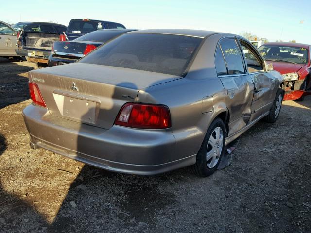 4A3AA46GX2E104821 - 2002 MITSUBISHI GALANT TAN photo 4