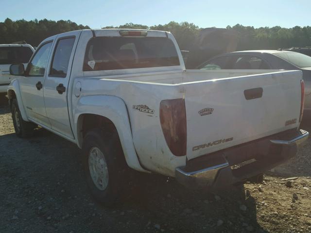 1GTDS136748165388 - 2004 GMC CANYON WHITE photo 3