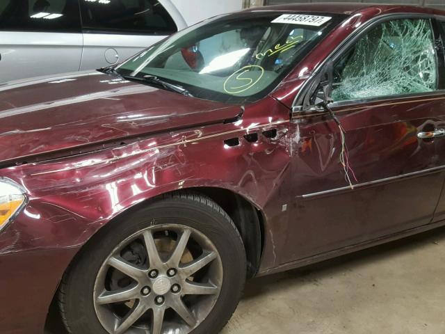 1G4HD572X6U171279 - 2006 BUICK LUCERNE MAROON photo 10