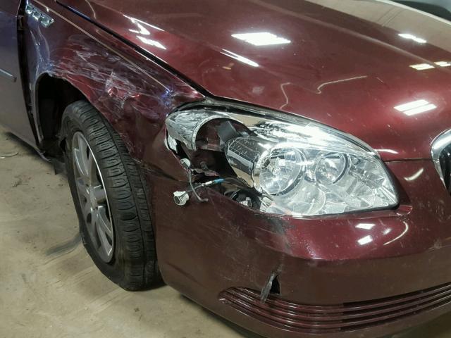 1G4HD572X6U171279 - 2006 BUICK LUCERNE MAROON photo 9