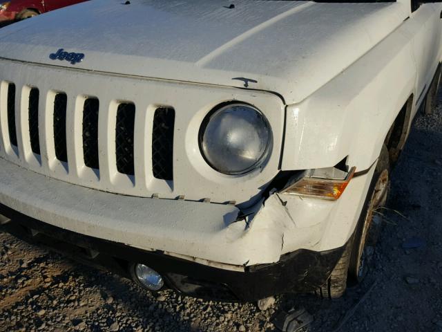 1C4NJRBB3ED608407 - 2014 JEEP PATRIOT SP WHITE photo 9