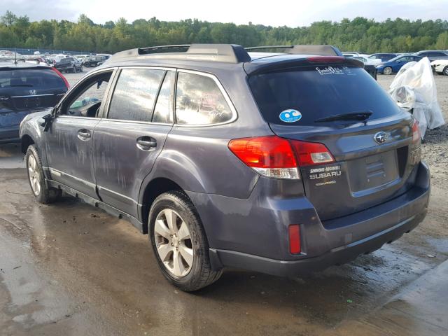 4S4BRDGC2A2363357 - 2010 SUBARU OUTBACK 3. CHARCOAL photo 3