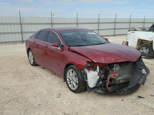 3LN6L2LU9ER827929 - 2014 LINCOLN MKZ HYBRID MAROON photo 1