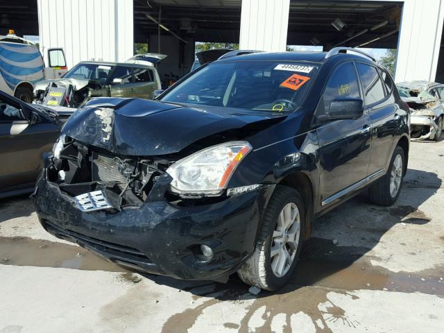 JN8AS5MT4DW017892 - 2013 NISSAN ROGUE S BLACK photo 2