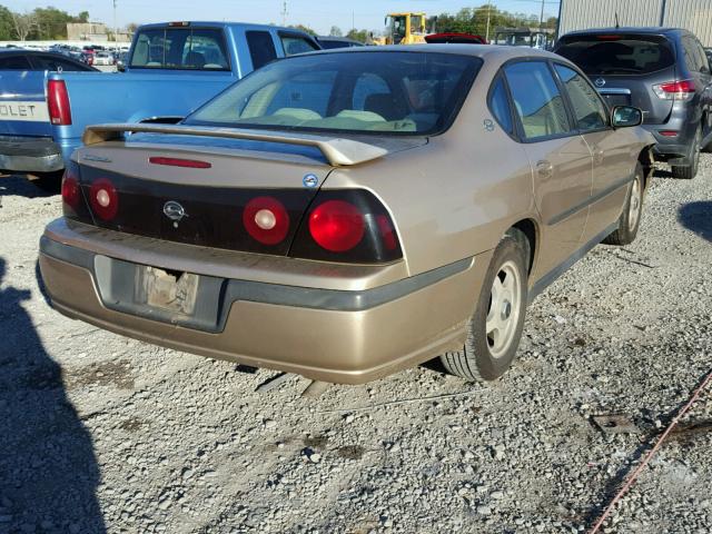 2G1WF52EX59355990 - 2005 CHEVROLET IMPALA BEIGE photo 4