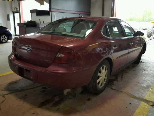 2G4WC582961133868 - 2006 BUICK LACROSSE C MAROON photo 4