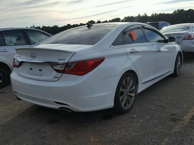 5NPEC4AB1CH501605 - 2012 HYUNDAI SONATA WHITE photo 4