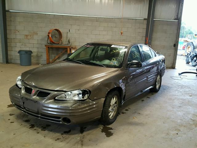 1G2NF52E91M656349 - 2001 PONTIAC GRAND AM S Qəhvəyi foto 2