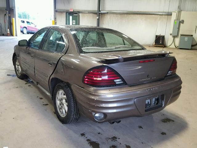 1G2NF52E91M656349 - 2001 PONTIAC GRAND AM S Qəhvəyi foto 3
