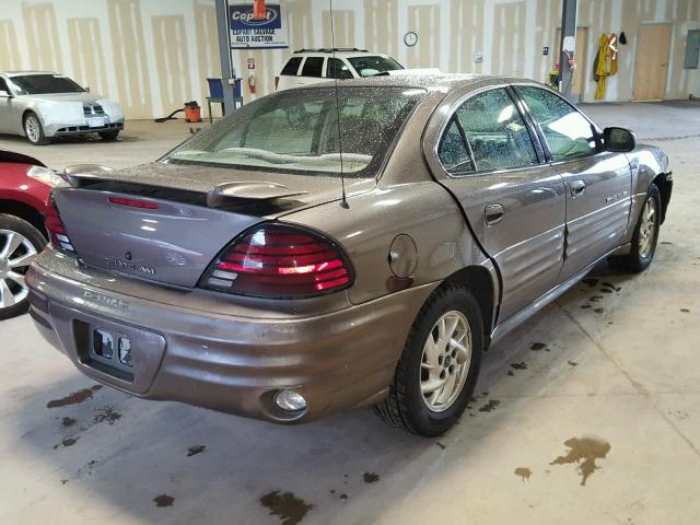 1G2NF52E91M656349 - 2001 PONTIAC GRAND AM S Qəhvəyi foto 4