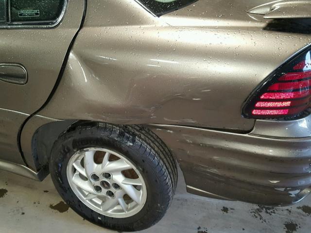 1G2NF52E91M656349 - 2001 PONTIAC GRAND AM S Qəhvəyi foto 9