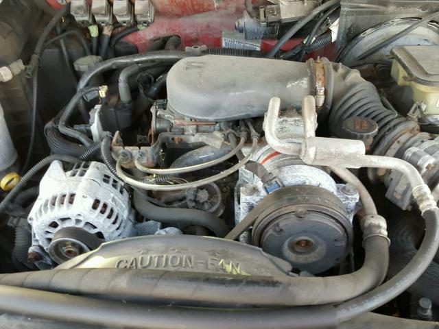 1GCCT19X4T8177649 - 1996 CHEVROLET S TRUCK S1 RED photo 7