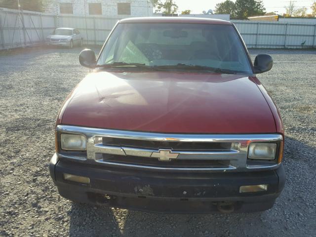 1GCCT19X4T8177649 - 1996 CHEVROLET S TRUCK S1 RED photo 9