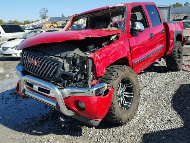 2GTEK13T261171261 - 2006 GMC NEW SIERRA RED photo 2