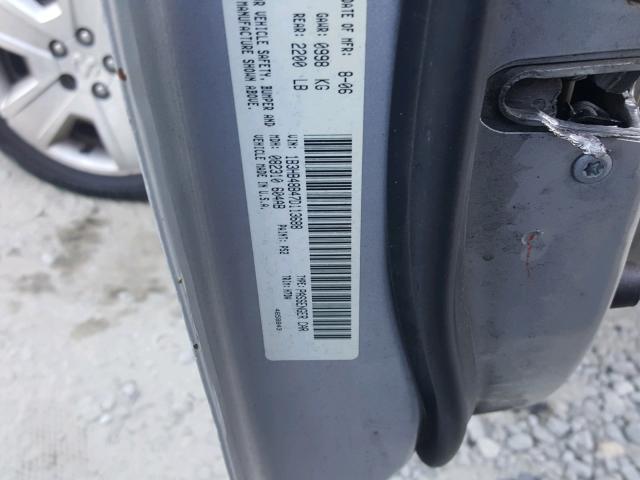 1B3HB48B47D113688 - 2007 DODGE CALIBER SX SILVER photo 10