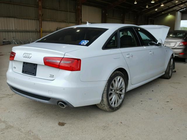 WAUHMAFC4EN070588 - 2014 AUDI A6 PRESTIG WHITE photo 4