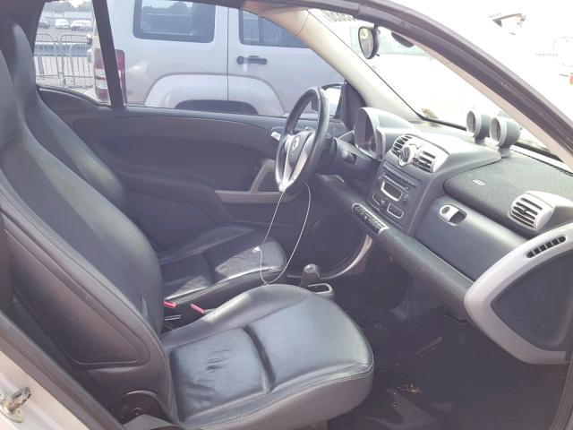 WMEEK31X18K126852 - 2008 SMART FORTWO PAS 银色 照片 5