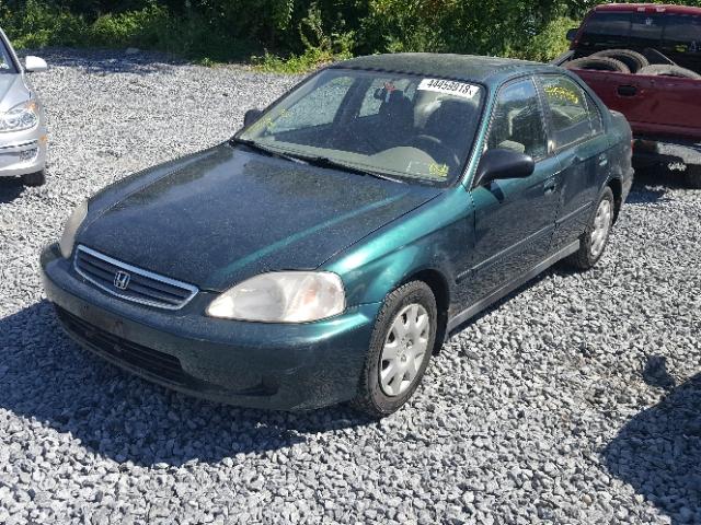 2HGEJ6611YH537345 - 2000 HONDA CIVIC BASE 绿色 照片 2