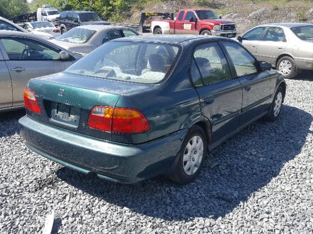 2HGEJ6611YH537345 - 2000 HONDA CIVIC BASE 绿色 照片 4