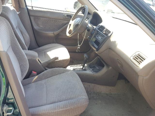 2HGEJ6611YH537345 - 2000 HONDA CIVIC BASE 绿色 照片 5