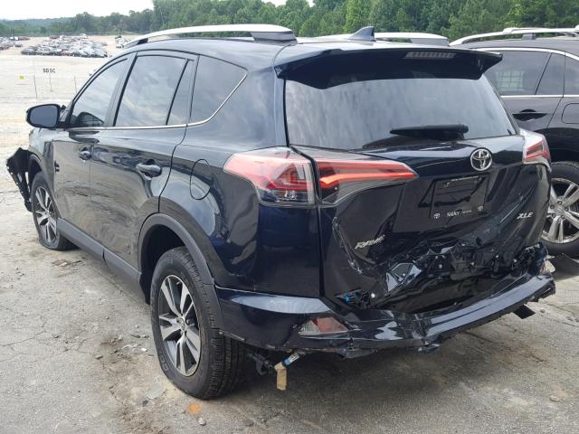 2T3WFREV4JW421170 - 2018 TOYOTA RAV4 ADVEN BLUE photo 3