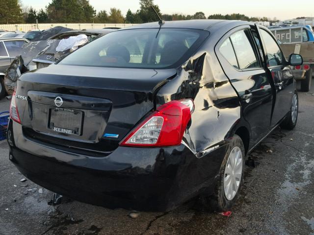 3N1CN7APXDL819306 - 2013 NISSAN VERSA BLACK photo 4