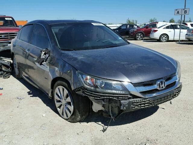 1HGCR2F84DA055015 - 2013 HONDA ACCORD EXL SILVER photo 1