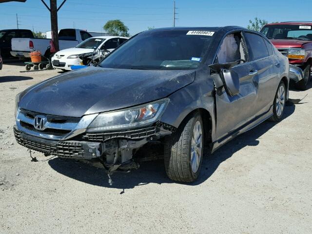 1HGCR2F84DA055015 - 2013 HONDA ACCORD EXL SILVER photo 2