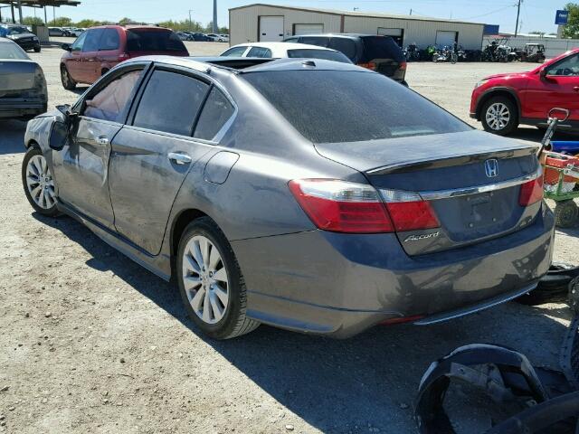 1HGCR2F84DA055015 - 2013 HONDA ACCORD EXL SILVER photo 3