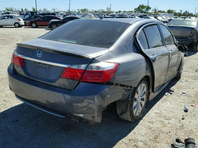 1HGCR2F84DA055015 - 2013 HONDA ACCORD EXL SILVER photo 4