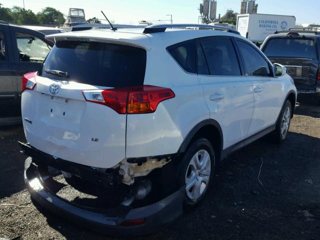 2T3BFREV4FW258588 - 2015 TOYOTA RAV4 LE WHITE photo 4