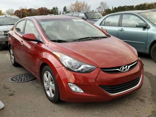 5NPDH4AE5DH352544 - 2013 HYUNDAI ELANTRA RED photo 1