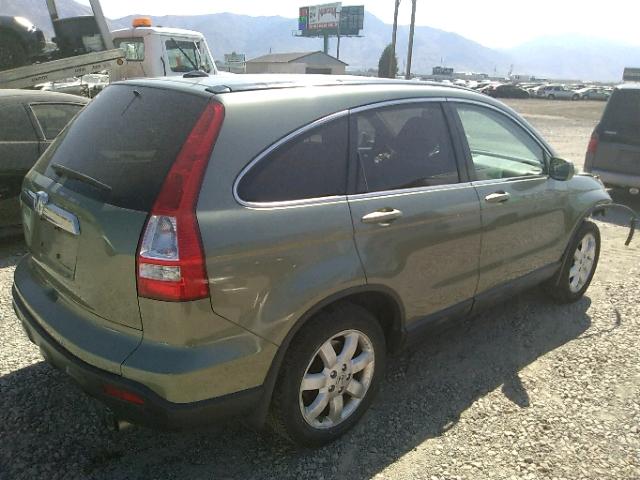 JHLRE48798C053665 - 2008 HONDA CR-V EXL GREEN photo 4