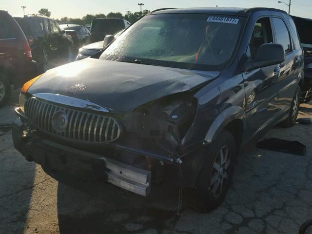 3G5DA03E02S500166 - 2002 BUICK RENDEZVOUS BLUE photo 2