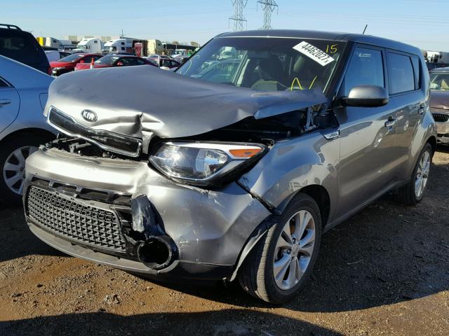 KNDJP3A52G7239854 - 2016 KIA SOUL + GRAY photo 2