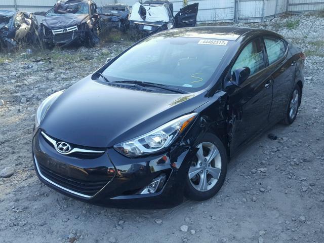 KMHDH4AE1GU632838 - 2016 HYUNDAI ELANTRA SE BLACK photo 2