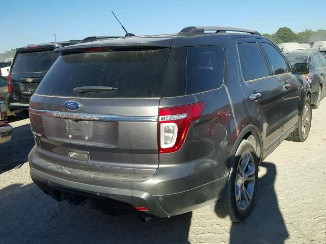 1FMHK7F87BGA07021 - 2011 FORD EXPLORER L GRAY photo 4